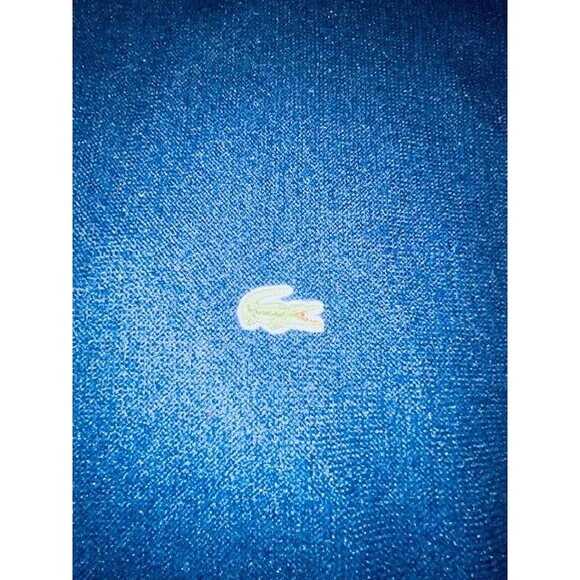 Vintage IZOD Lacoste Cardigan Sweater Mens Size XL Blue Crocodile Logo USA Made - Picture 3 of 12